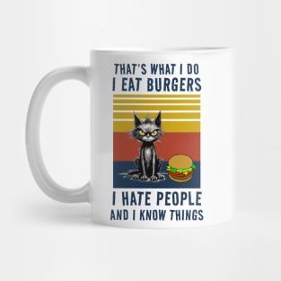 I Eat Burgers Mug